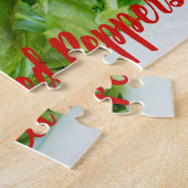 ミッ焼いた詰まったトソースとチーズ入りピーパー ジグソーパズル (側面)