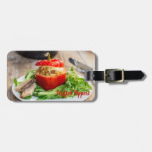 ミッ焼いた詰まったトソースとチーズ入りピーパー