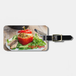 ミッ焼いた詰まったトソースとチーズ入りピーパー ラゲッジタグ