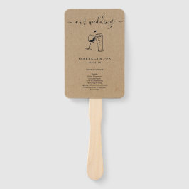 ミッ結婚ク/セレモニープログラムファン – ワイン&ビール ハンドファン