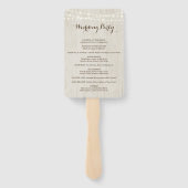 ミッ結婚ク・セレモニー番組ファン |ビールトースト ハンドファン (裏面)