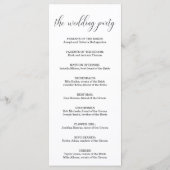 ミッ結婚ク・セレモニー番組ファン プログラム (裏面)