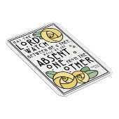 ミッ賛美パ |黄色のバラ |アールヌーボースタイル マグネット (右側)