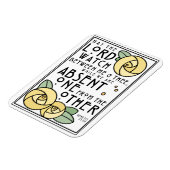 ミッ賛美パ |黄色のバラ |アールヌーボースタイル マグネット (左側)