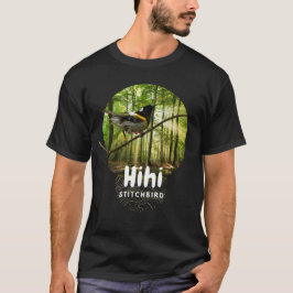 ミツスイ（ニュージーランドの絶滅危惧種の鳥）黒Tシャツ Tシャツ