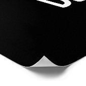 ミツバチおもしろいパンプンダークBG ポスター (角)