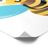 ミツバチが喜ぶ幸せブンブンいう音な漫画 ポスター (角)