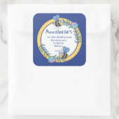 ミツバチが好きでない良い四角いハニーラベル スクエアシール (バッグ)