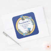 ミツバチが好きでない良い四角いハニーラベル スクエアシール (封筒)