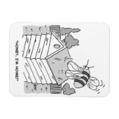 ミツバチが巣箱に戻る マグネット (横)