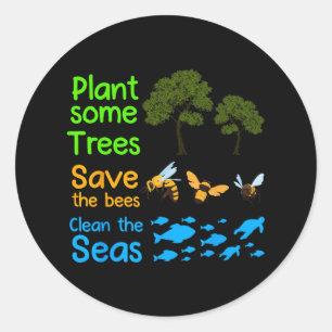 ミツバチが海救を清める木をもっと植える ラウンドシール