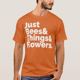 ミツバチが物を結ぶ花を誰もが愛する Tシャツ