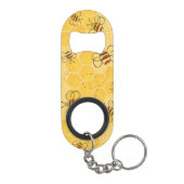 ミツバチが蜂蜜をブンブン飛ばす可愛い キーホルダー栓抜き (裏面)