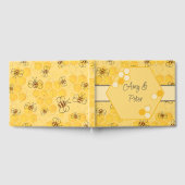 ミツバチが蜂蜜をブンブン飛ばす可愛い ゲストブック (全面)