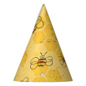 ミツバチが蜂蜜をブンブン飛ばす可愛い パーティーハット (左)