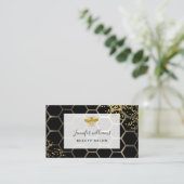 ミツバチが金ゴールドにフェイクきらめく 名刺 (スタンド正面)