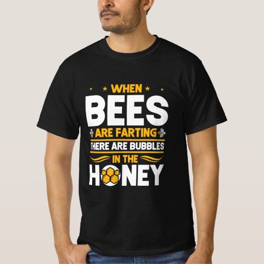 ミツバチが養殖している時 Tシャツ (正面)