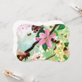 ミツバチその他の受粉者のための花の木 カード (正面/裏面インサイチュ)