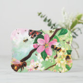 ミツバチその他の受粉者のための花の木 カード (スタンド正面)