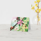 ミツバチその他の受粉者のための花の木 カード (黄色い花)