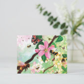 ミツバチその他の受粉者のための花の木 シーズンポストカード (スタンド正面)