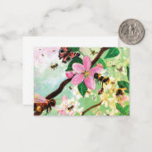 ミツバチその他の受粉者のための花の木 ノートカード (正面/裏面インサイチュ)