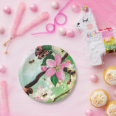 ミツバチその他の受粉者のための花の木 ペーパープレート (パーティー)