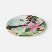 ミツバチその他の受粉者のための花の木 ペーパープレート (アングル)