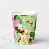 ミツバチその他の受粉者のための花の木 紙コップ (裏面)