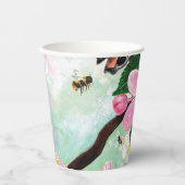 ミツバチその他の受粉者のための花の木 紙コップ (正面)