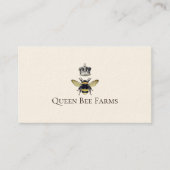 ミツバチとクラウンビーキープファーム養蜂製品 名刺 (正面)