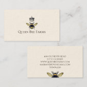 ミツバチとクラウンビーキープファーム養蜂製品 名刺 (正面/裏面)