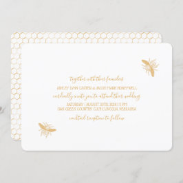ミツバチとゴールデンハニカ結婚ニカムパターン2 招待状