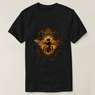 ミツバチとハニカム自然愛好家Tシャツ Tシャツ