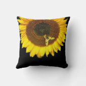 ミツバチとヒマワリ クッション (裏面)