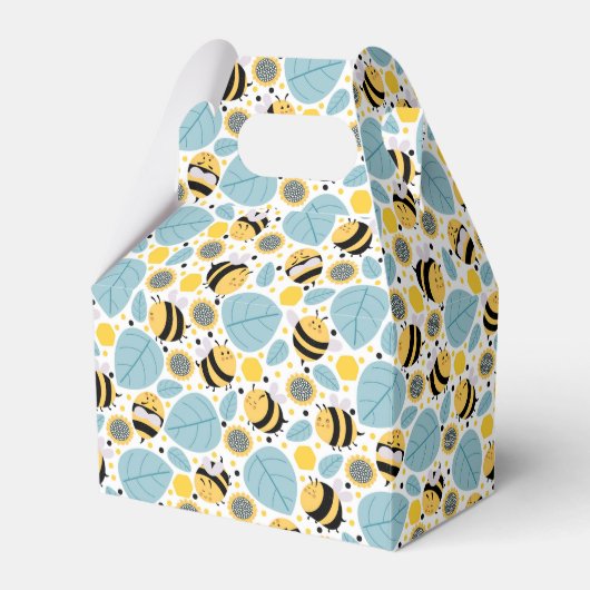 ミツバチとヒマワリ フェイバーボックス (正面サイド)