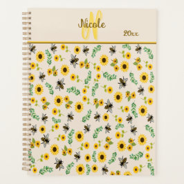 ミツバチとヒマワリ プランナー手帳