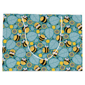 ミツバチとヒマワリ ラージペーパーバッグ (裏面)