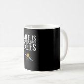 ミツバチと一緒が最高 コーヒーマグカップ (正面右)