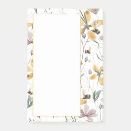 ミツバチと植物学4"x6" ポストイット