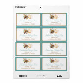 ミツバチと櫛の出荷ラベル ラベル (フルシート)