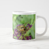 ミツバチと紫の花マグカップ ジャンボコーヒーマグカップ (右)