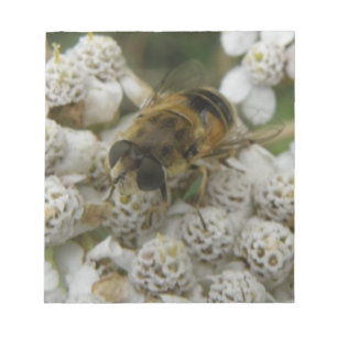 ミツバチと花メモ帳 ノートパッド
