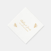 ミツバチと黄金ハニカムパタ結婚ーン スタンダードカクテルナプキン (角)