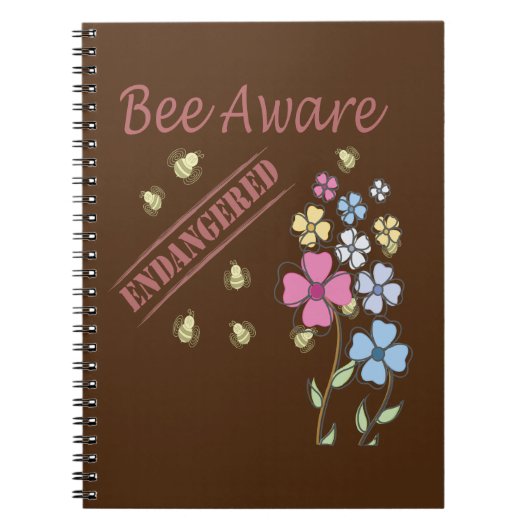 ミツバチに優しい世界を - Save the Bees ノートブック (正面)