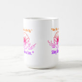 ミツバチのように臭い QUOTE コーヒーマグカップ (中央)