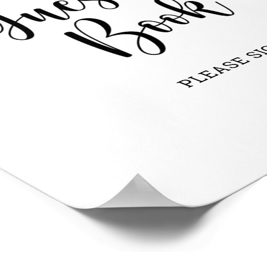 ミツバチのゲストブック ポスター (角)