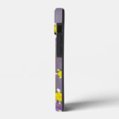 ミツバチのチューリップの紫のデイジーの黄色の移動蜂の位置 Case-Mate iPhoneケース (裏面 / 左)