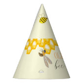 ミツバチのテーマの誕生日 パーティーハット (左)