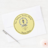 ミツバチのハニージャーのアピアレーベル |ハニオーガニックー ラウンドシール (封筒)